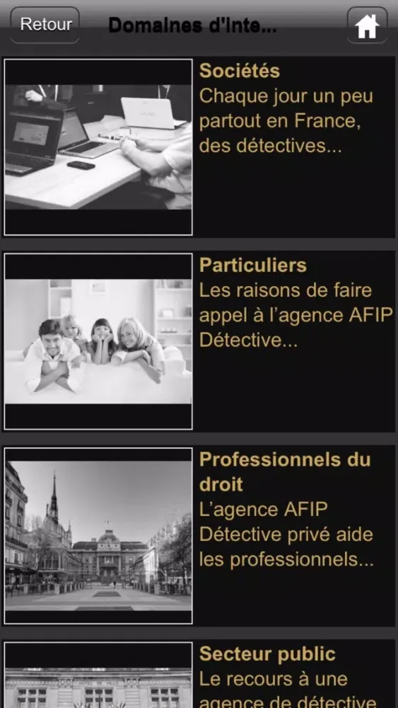 Capturas de pantalla de AFIP Détective Privé