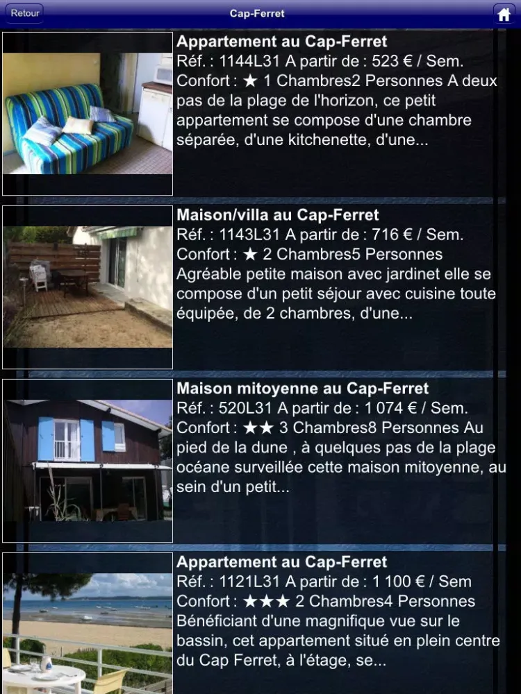 تصاویر Agence Cap Immo iPad 