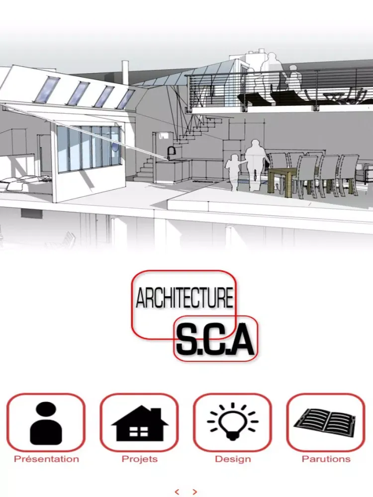 Capturas de tela do Samuel Cajet Architecte iPad 