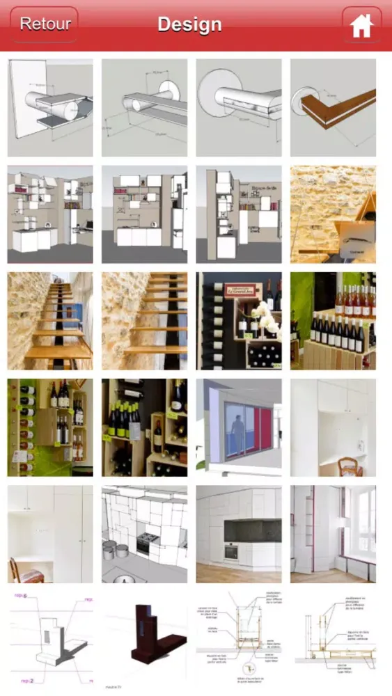 Capturas de tela do Samuel Cajet Architecte