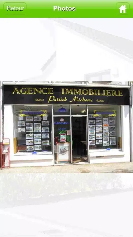 Captures d'écran de Agence Immobilière Patrick Michoux