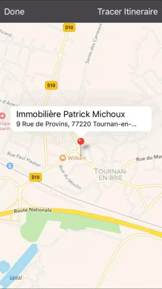 Captures d'écran de Agence Immobilière Patrick Michoux