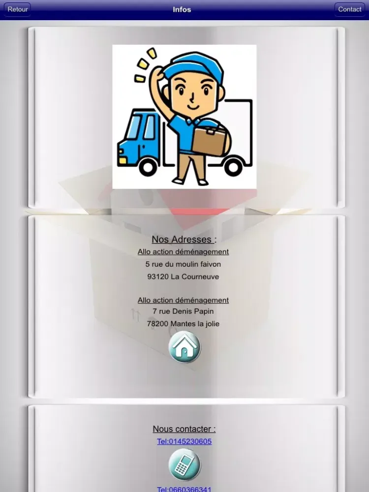 Allo Action Déménagement iPad 應用截圖