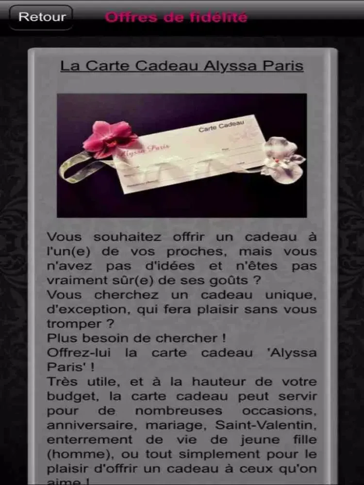 ภาพหน้าจอของ Alyssa Paris Esthéticienne à domicile iPad 