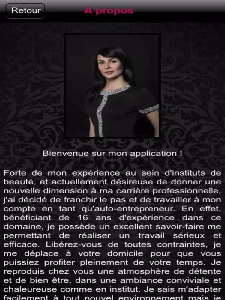 ภาพหน้าจอของ Alyssa Paris Esthéticienne à domicile iPad 