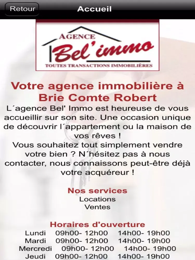 Screenshot di Bel'immo Brie Comte Robert iPad 