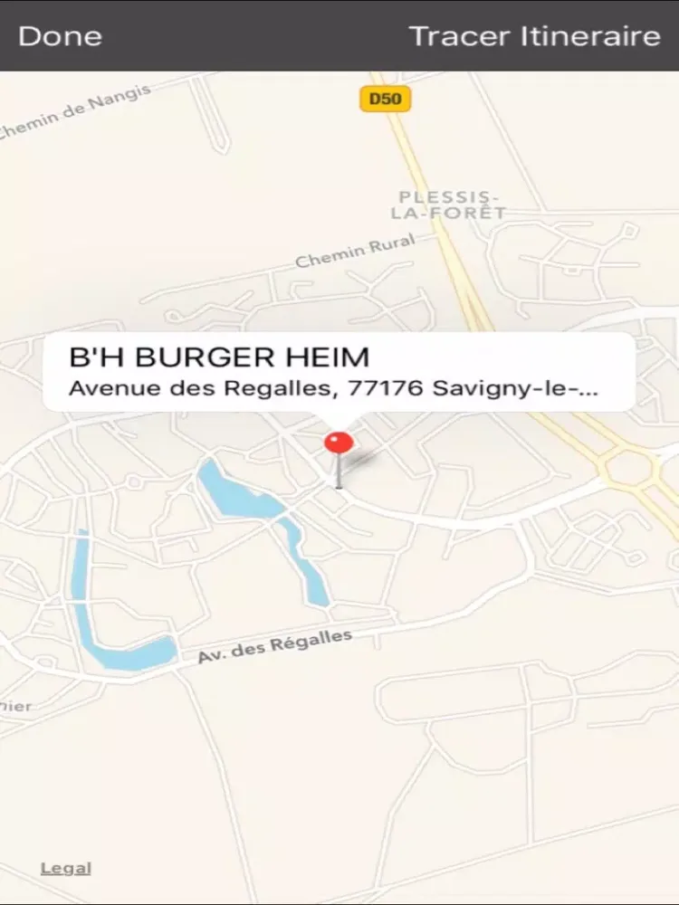 Zrzuty ekranu B'H BURGER HEIM iPad 