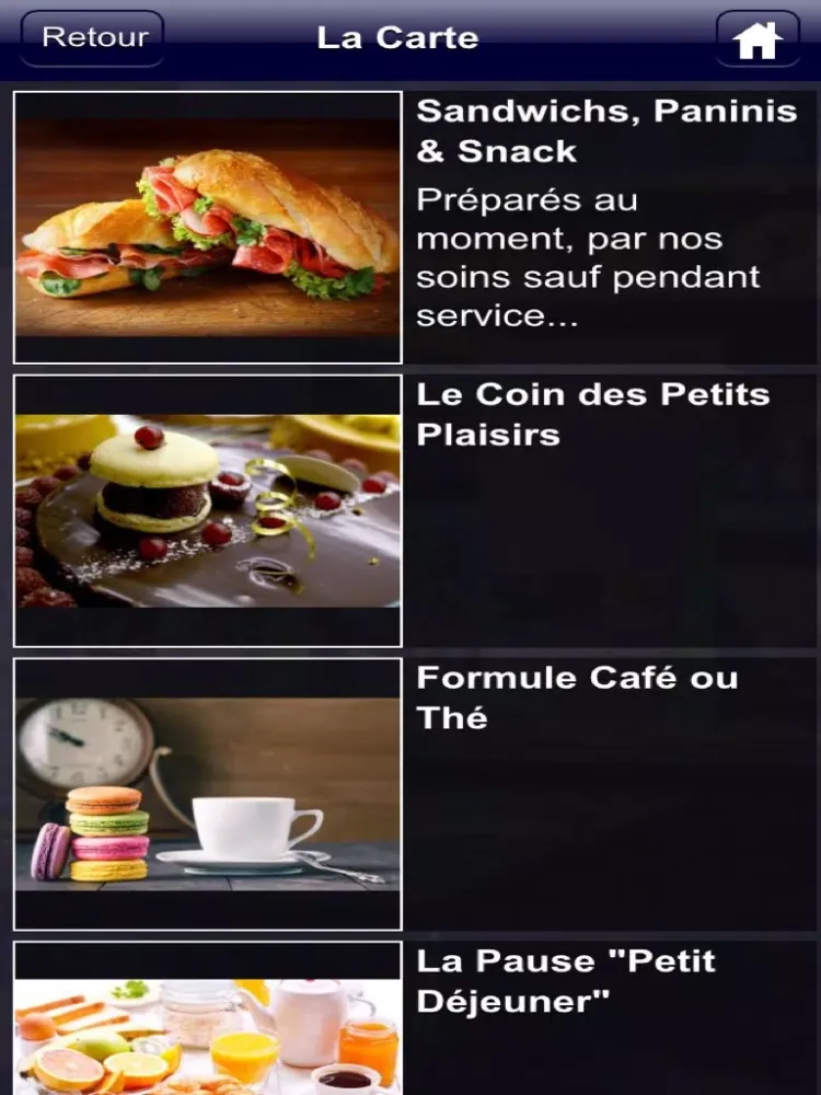 Ảnh chụp màn hình của Restaurant BHV Brest iPad 