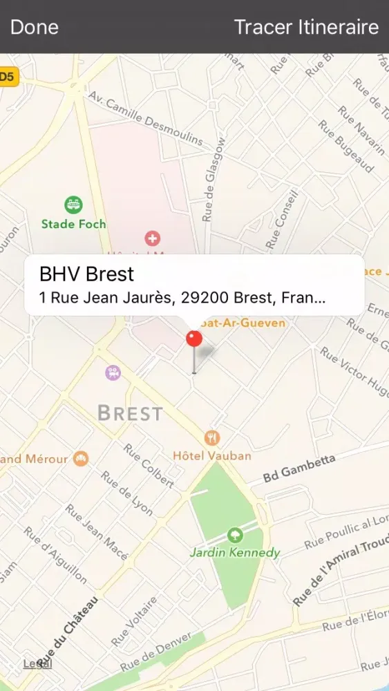 Ảnh chụp màn hình của Restaurant BHV Brest