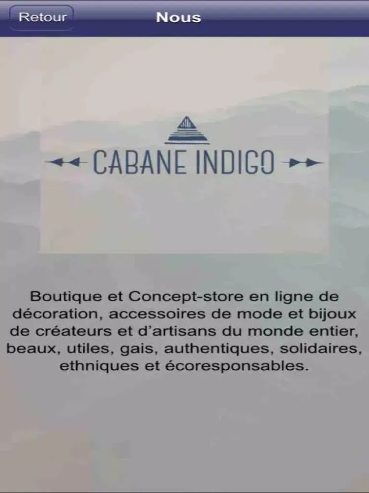 Cabane Indigo iPad 應用截圖