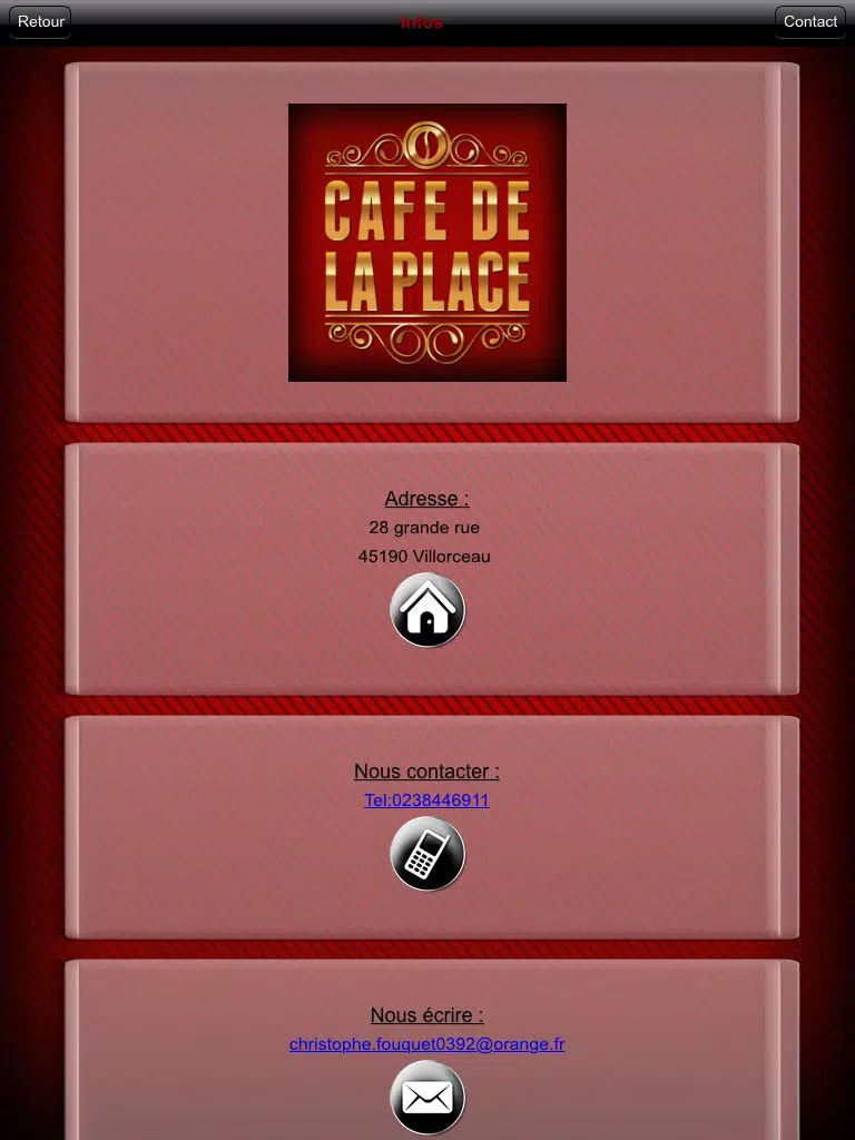 Café de la Place iPad 應用截圖