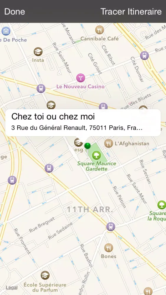 Tangkapan layar Chez toi ou Chez moi