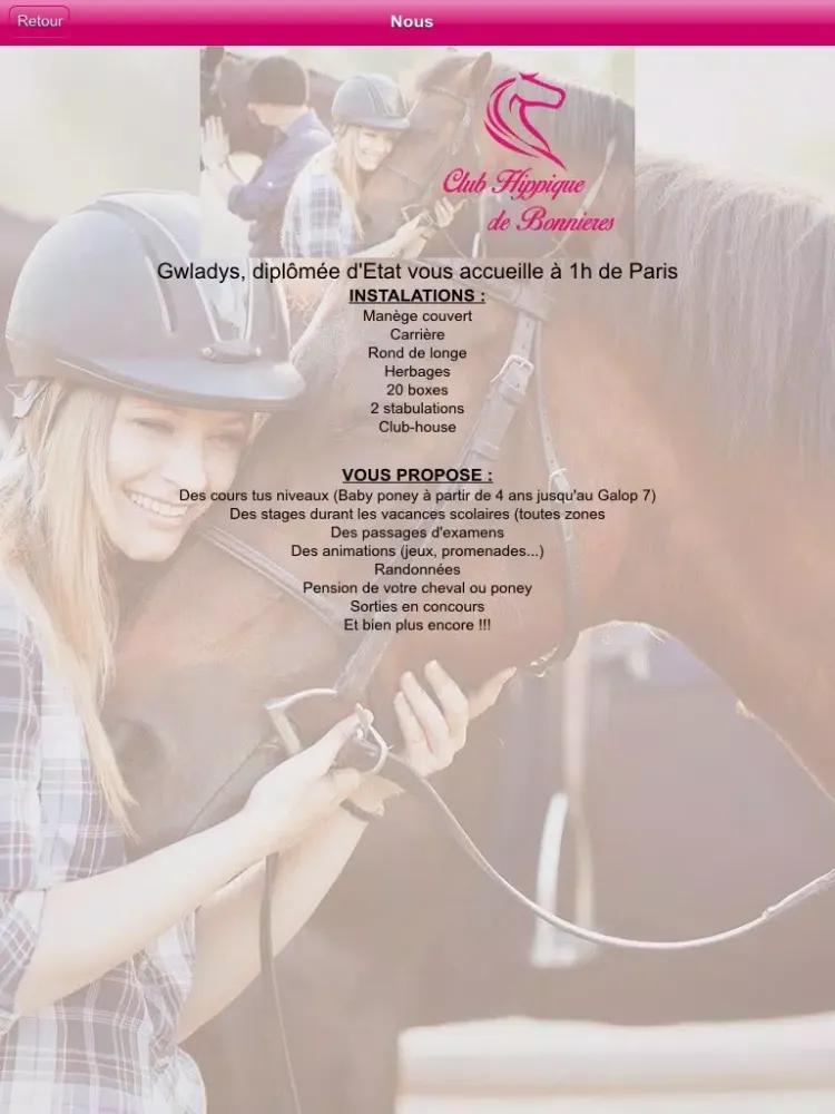 Скриншоты Club Hippique de Bonnieres iPad 