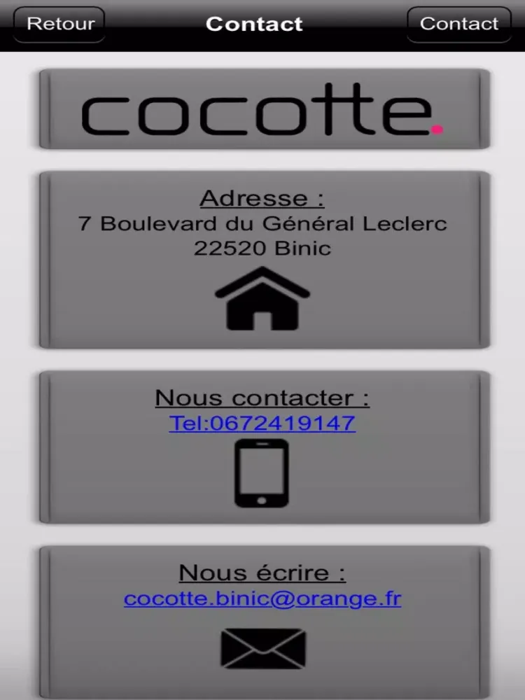 Cocotte Prêt-à-porter iPad  스크린샷