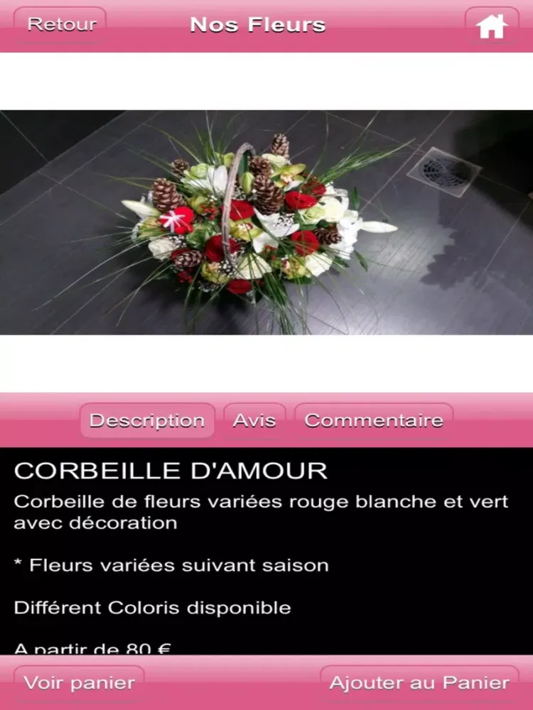 Comme une fleur Montmorency iPad 應用截圖