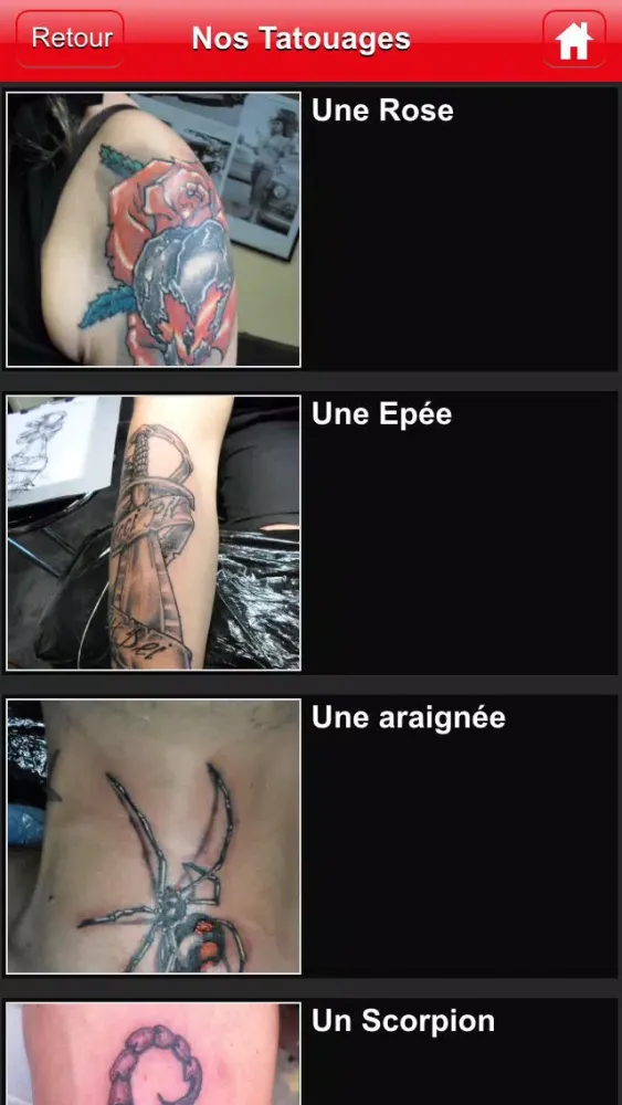 Tangkapan layar Dark Side Tattoos Limoges