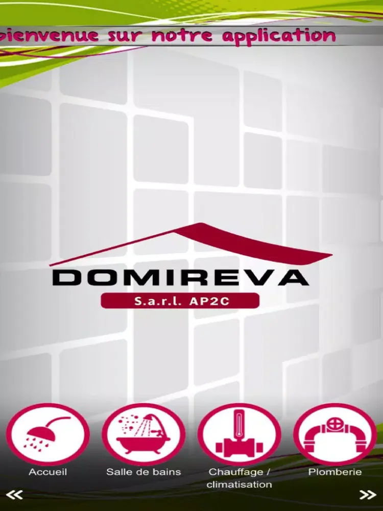 Capturas de tela do Domireva AP2C iPad 