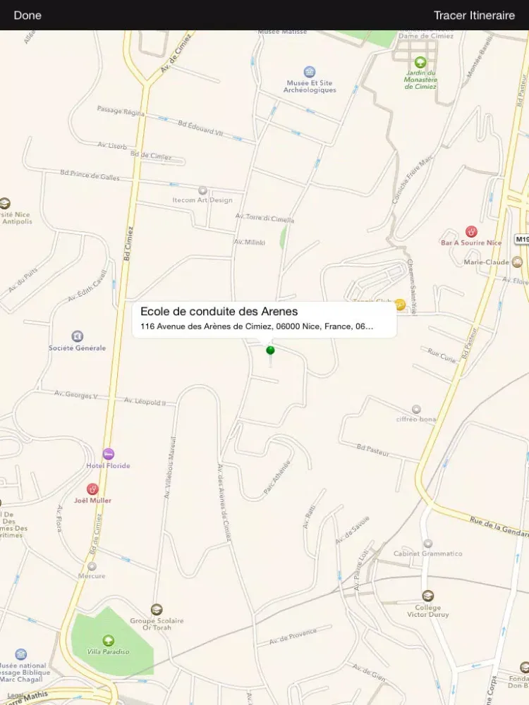 Ecole de conduite des Arenes iPad  스크린샷