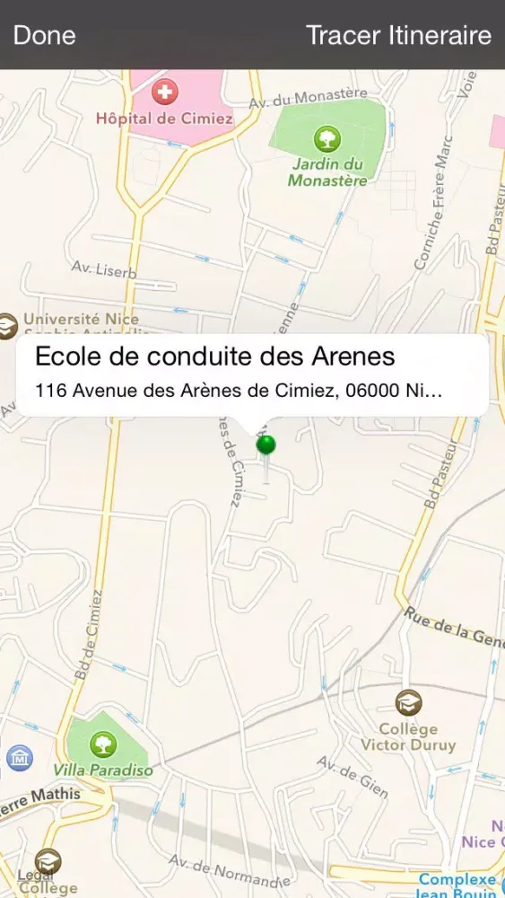 Ecole de conduite des Arenes 스크린샷