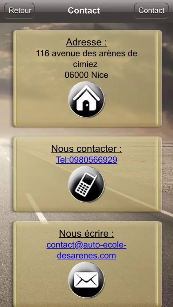 Ecole de conduite des Arenes 스크린샷
