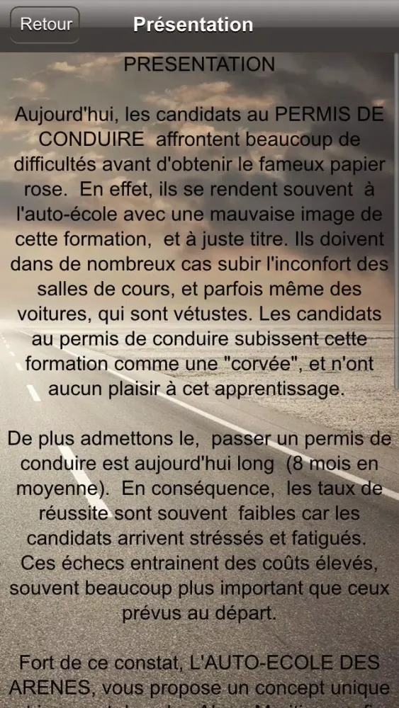 Ecole de conduite des Arenes 스크린샷