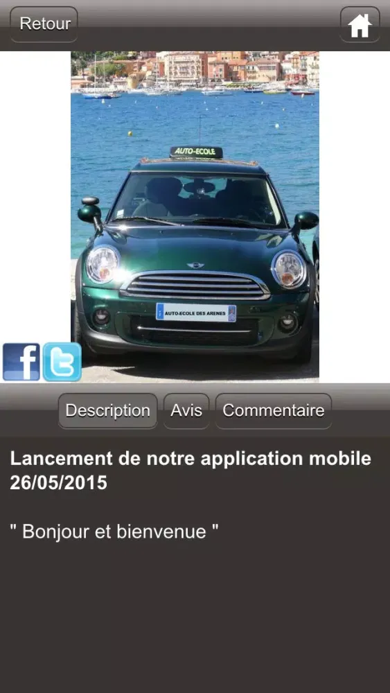 Ecole de conduite des Arenes 스크린샷