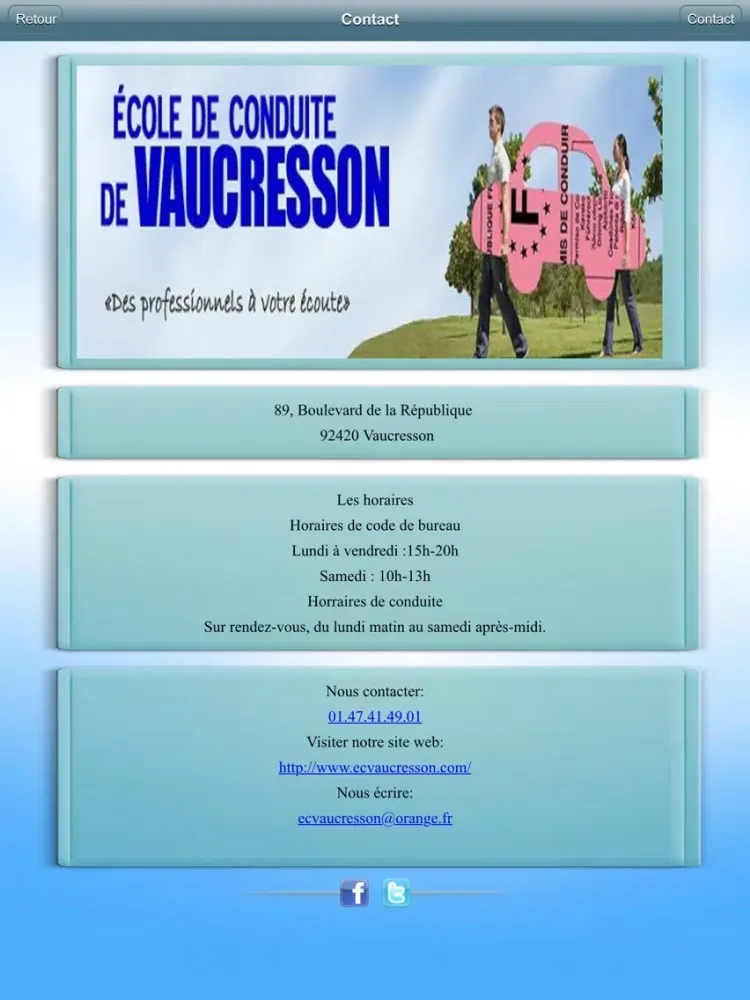 صور École de conduite de Vaucresson iPad 