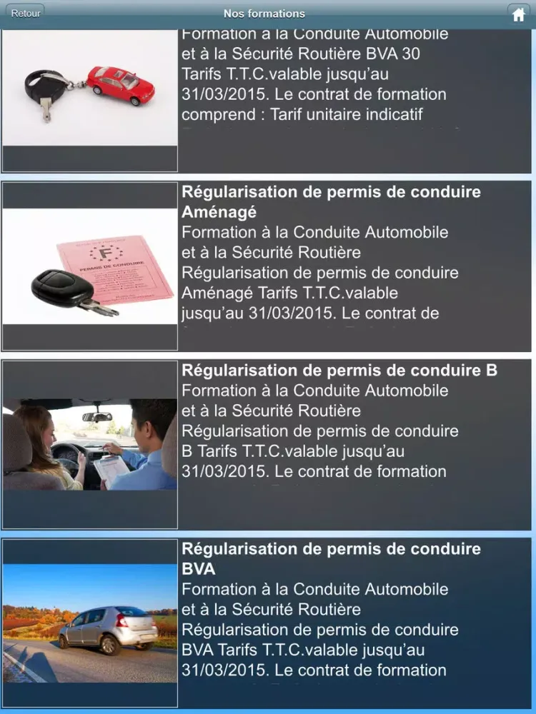 صور École de conduite de Vaucresson iPad 