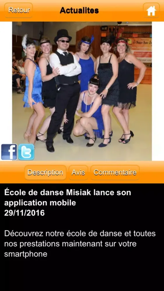 Captures d'écran de École de danse Misiak