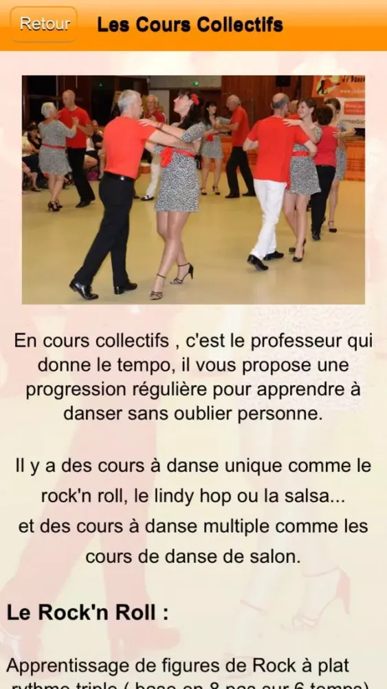 Captures d'écran de École de danse Misiak