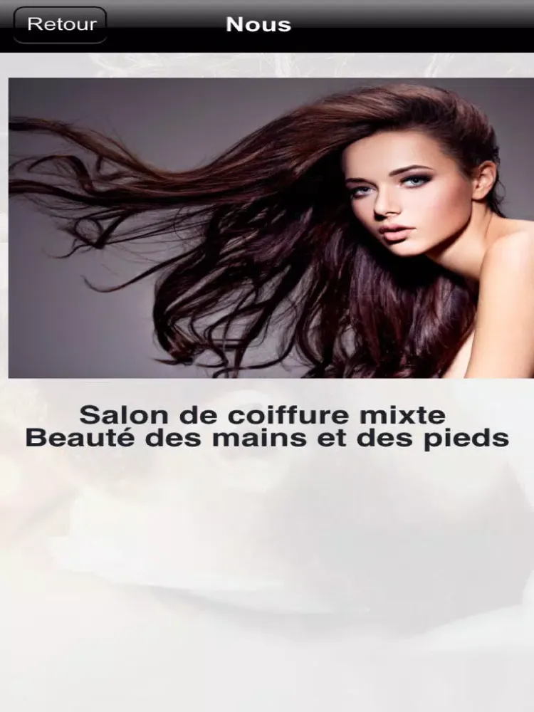 Tangkapan layar Elégance Coiffure iPad 