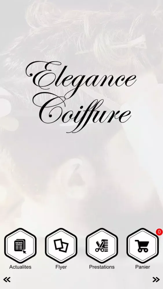 Tangkapan layar Elégance Coiffure
