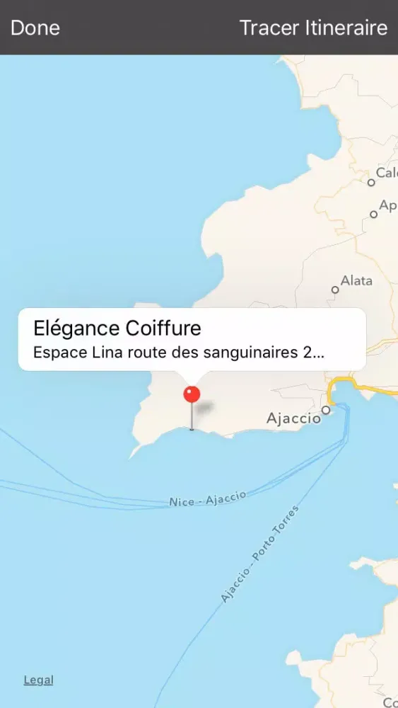 Tangkapan layar Elégance Coiffure