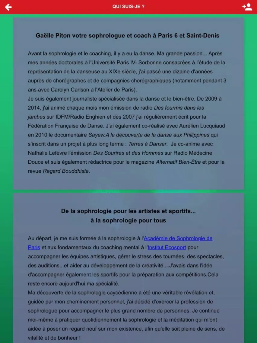 Gaëlle Piton Sophrologue iPad 应用截图