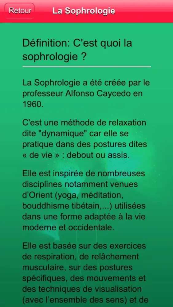 Zrzuty ekranu Gaëlle Piton Sophrologue