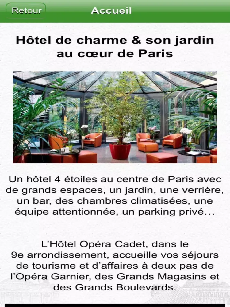 Captures d'écran de Hôtel Opéra Cadet iPad 