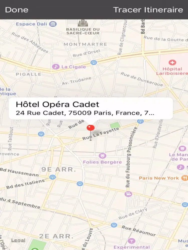 Captures d'écran de Hôtel Opéra Cadet iPad 