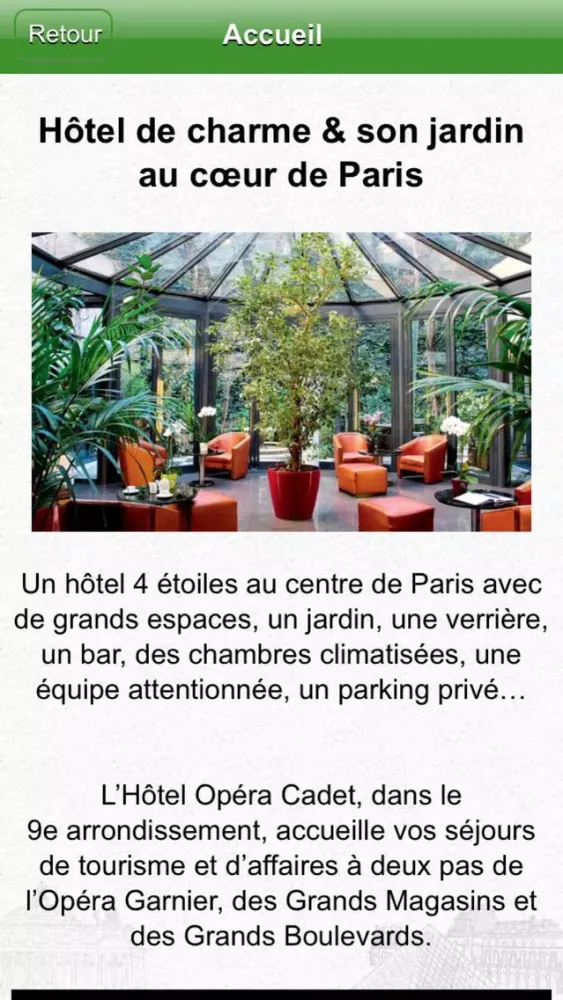 Captures d'écran de Hôtel Opéra Cadet