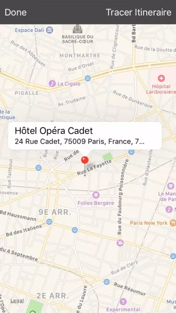 Captures d'écran de Hôtel Opéra Cadet
