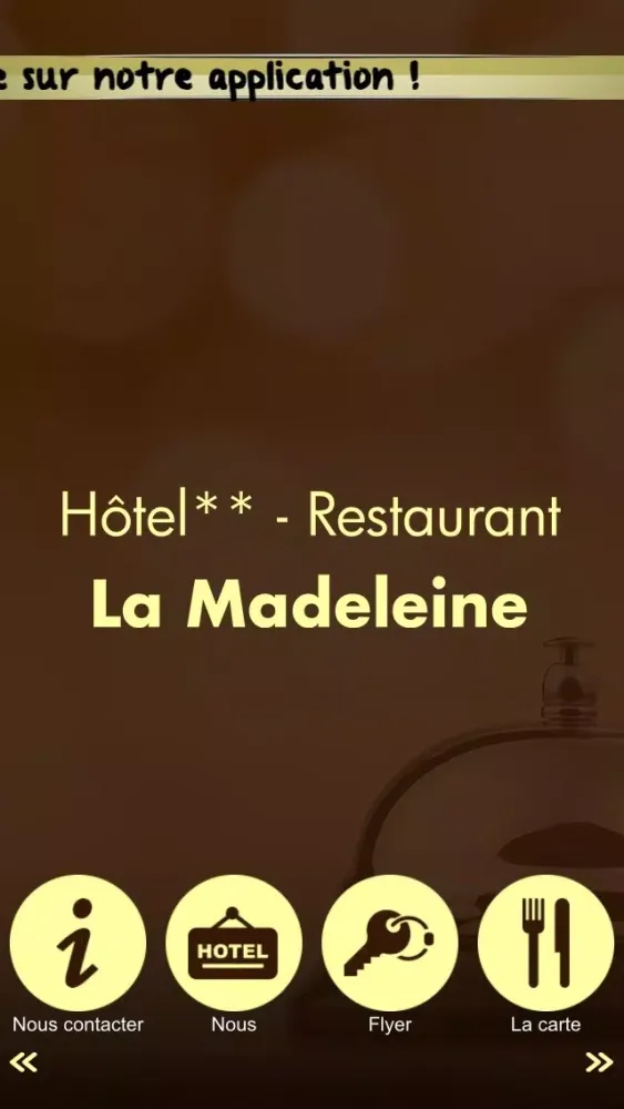 Tangkapan skrin Hôtel Restaurant La Madeleine