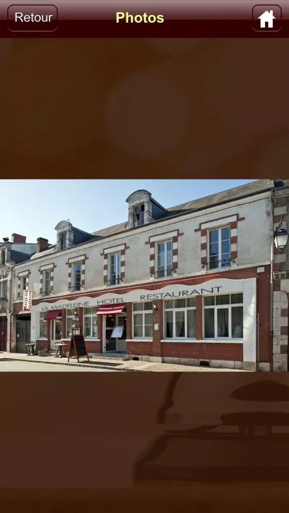 Tangkapan skrin Hôtel Restaurant La Madeleine
