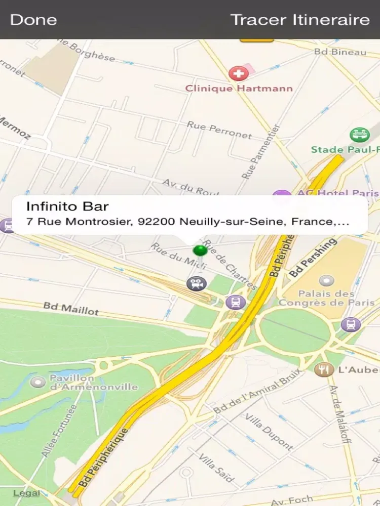 Screenshot di Infinito Bar Neuilly sur Seine iPad 