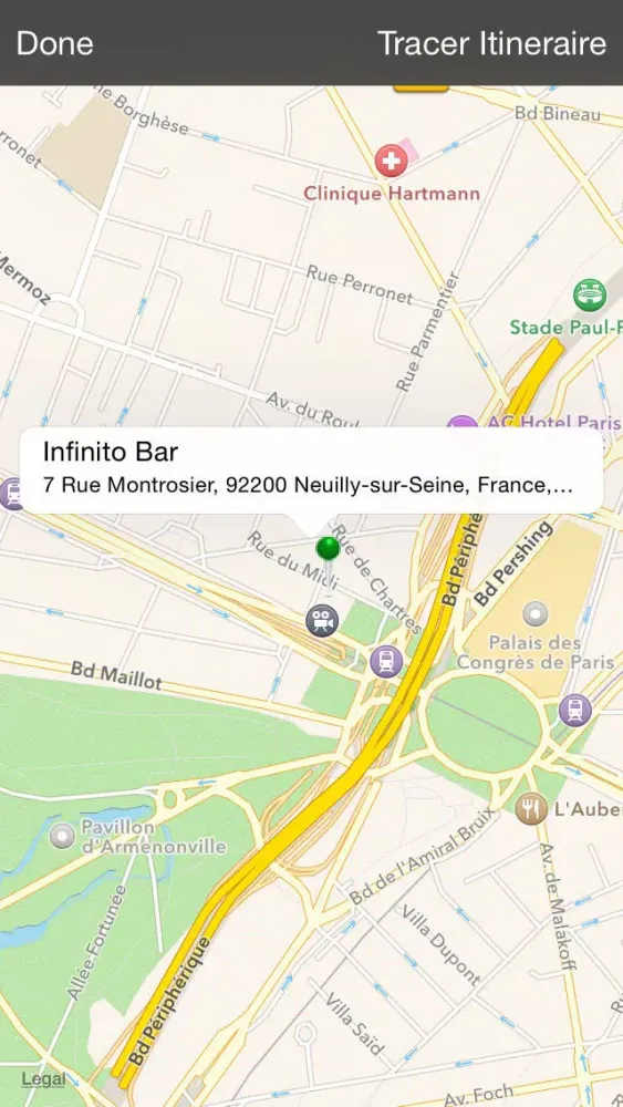 Screenshot di Infinito Bar Neuilly sur Seine