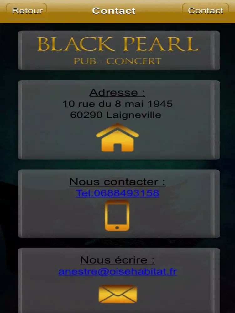Ảnh chụp màn hình của Le Black Pearl iPad 