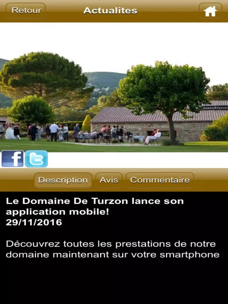 Zrzuty ekranu Le Domaine De Turzon iPad 