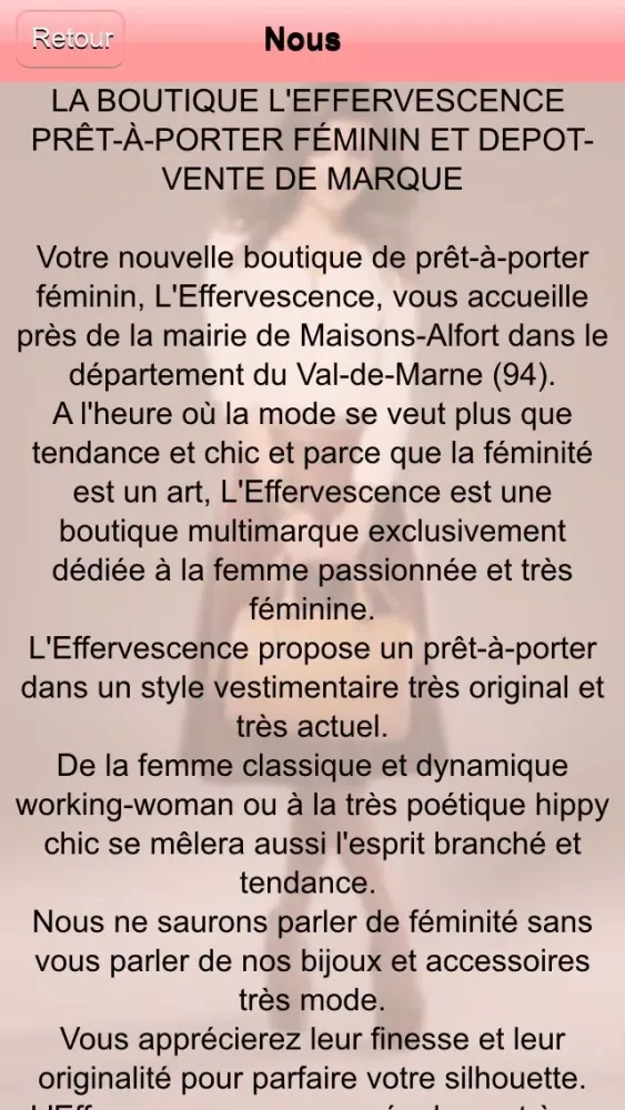 L'effervescence prêt à porter Screenshots