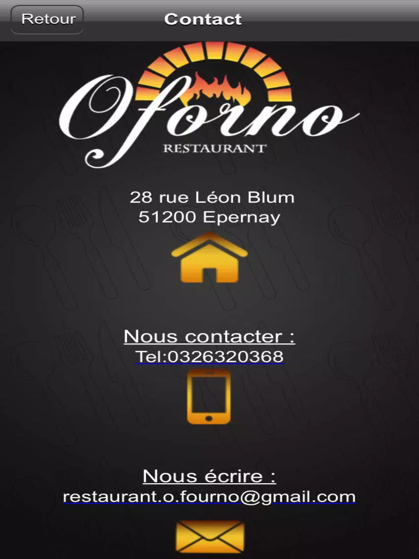 Restaurant O Forno iPad  스크린샷