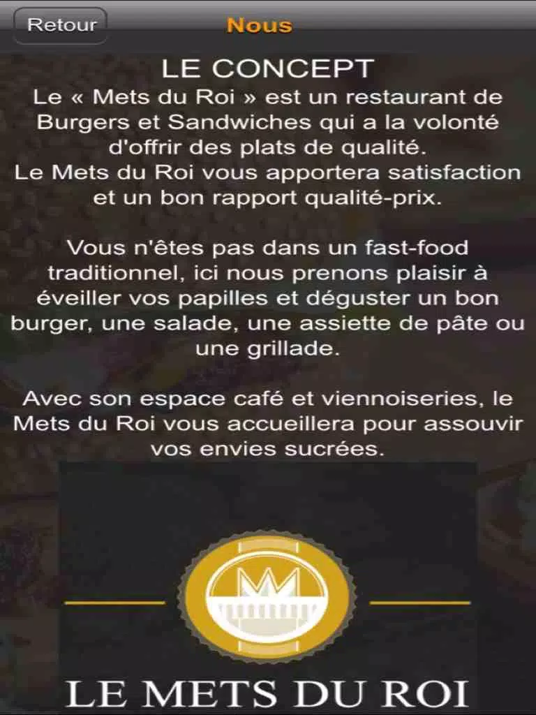 Le Mets du Roi iPad  スクリーンショット