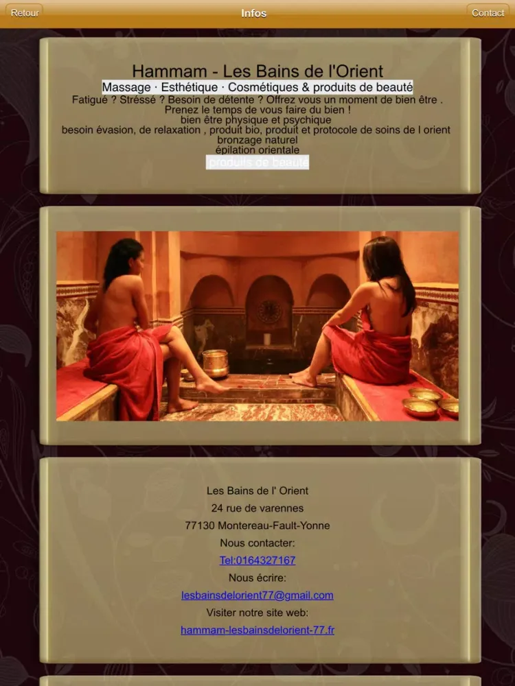 Les Bains de l'Orient iPad  Screenshots