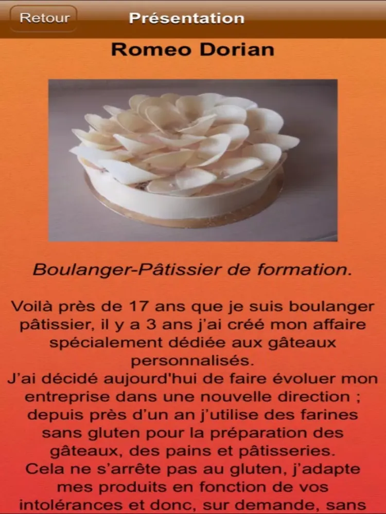 Ảnh chụp màn hình của Les Gâteaux Dorian iPad 